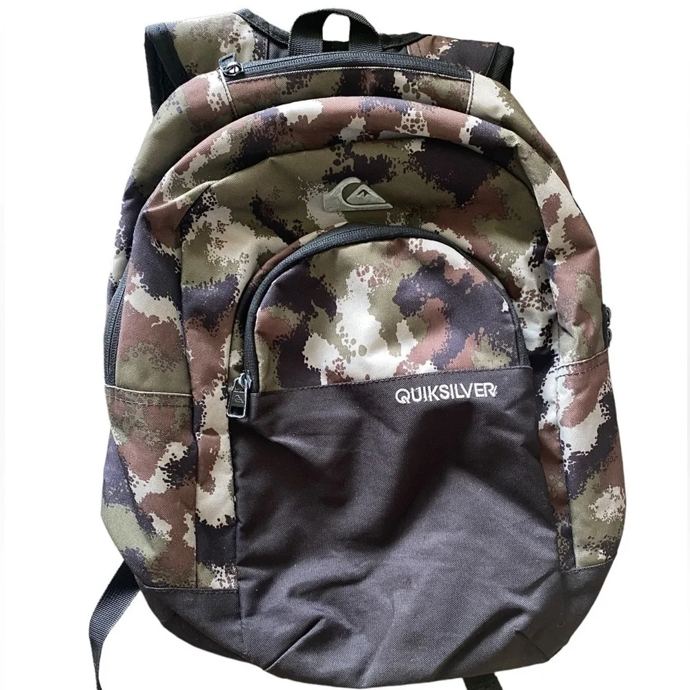 Quiksilver Camo Backpack Large Approx. 16 x 13 x 6